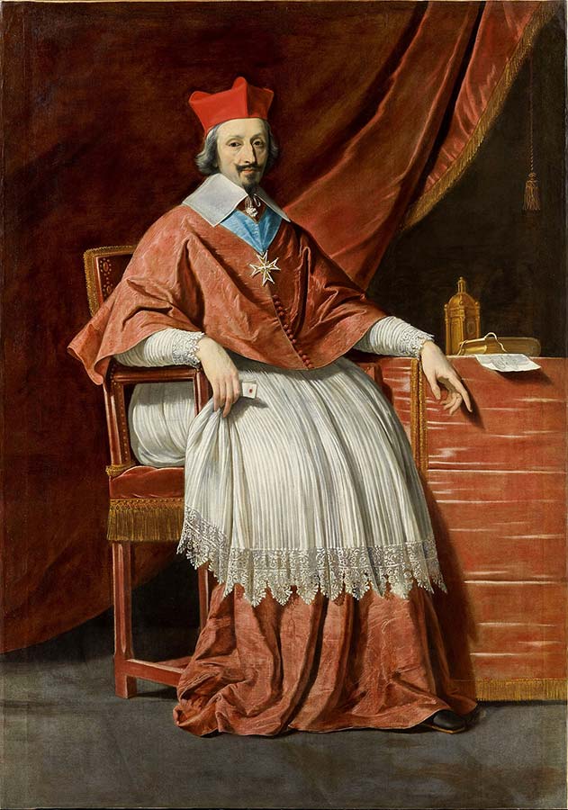 Le Cardinal de Richelieu - 1636 - Philippe de Champaigne (1602-1674) - Musée Condé - Chantilly, France (c)DR