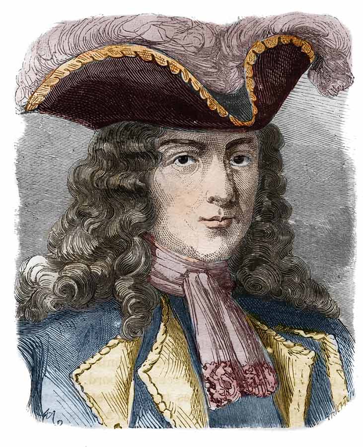 Jean-Bernard Louis de Saint Jean, Baron de Pointis, amiral et corsaire français - gravure du 19ème siècle - auteur inconnu - Collection privée (c)DR
